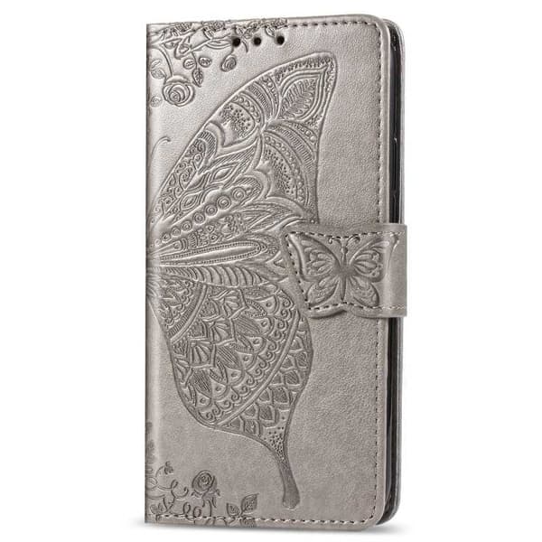 Samsung S10 Plånboksfodral PU-Läder 4-FACK Motiv Fjäril