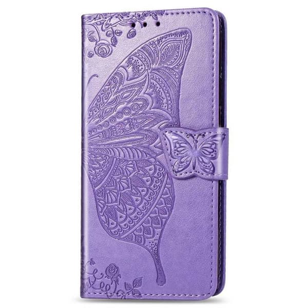 Samsung S10 Plånboksfodral PU-Läder 4-FACK Motiv Fjäril