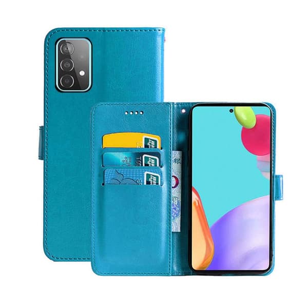 Wallet Cover 3-kort Samsung Galaxy A52s 5G : farve - Lyseblå