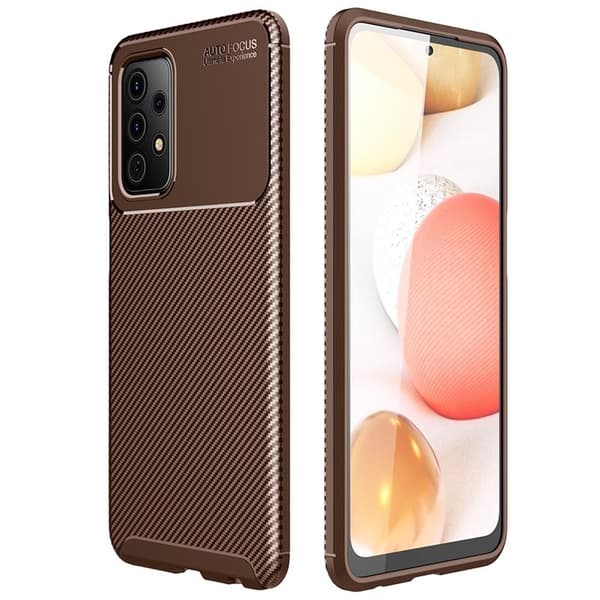 Carbon silikone cover Samsung Galaxy A52s 5G : farve - brun