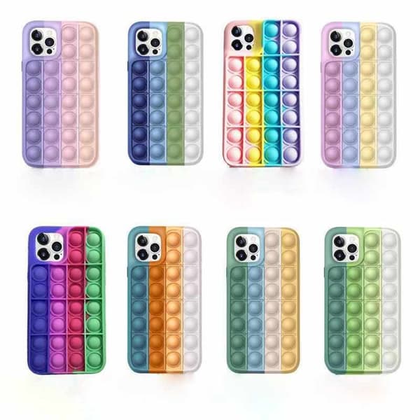 iPhone 11 / iPhone XR-skal - Pop-it Fidget Multicolor