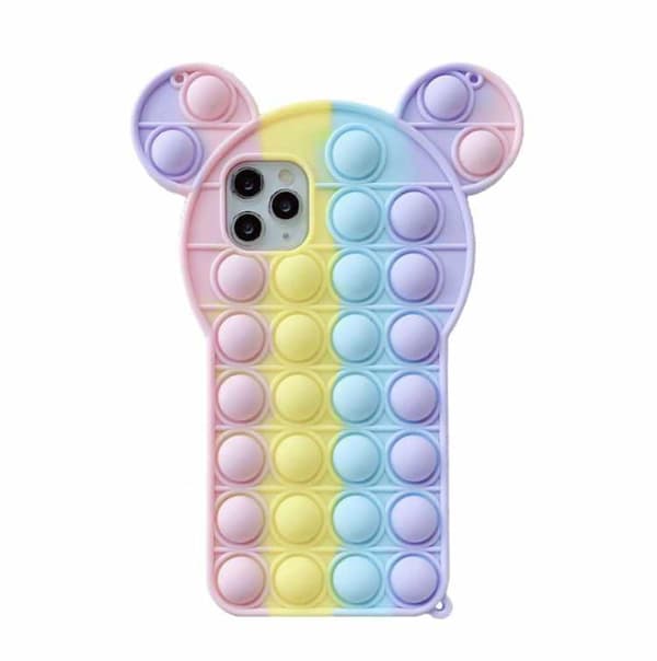iPhone 12 Pro Max -kuori - Pop it Fidget Monivärinen nallekarhu