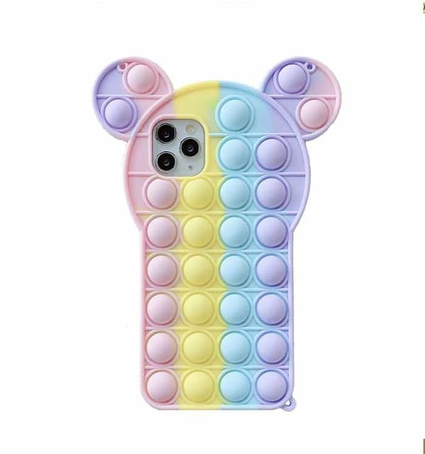 iPhone 12 Pro Max -kuori - Pop it Fidget Monivärinen nallekarhu