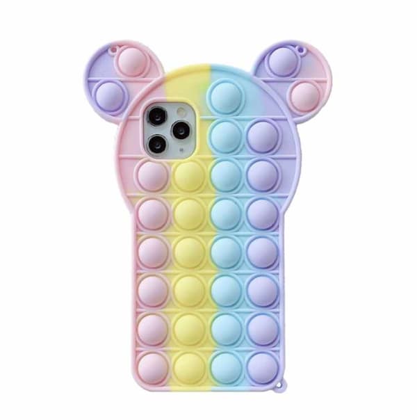 iPhone 12 Pro Max -kuori - Pop it Fidget Monivärinen nallekarhu