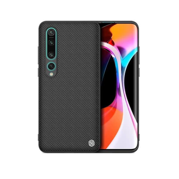 Nillkin QIN Smartcase in genuine Leather for Mi Note 10/10 Pro (Black Textured Case)