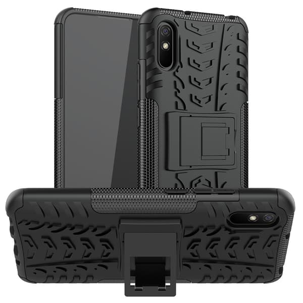 Xiaomi Redmi 9A Kuori Rengaskuvio Telinetoiminto Musta