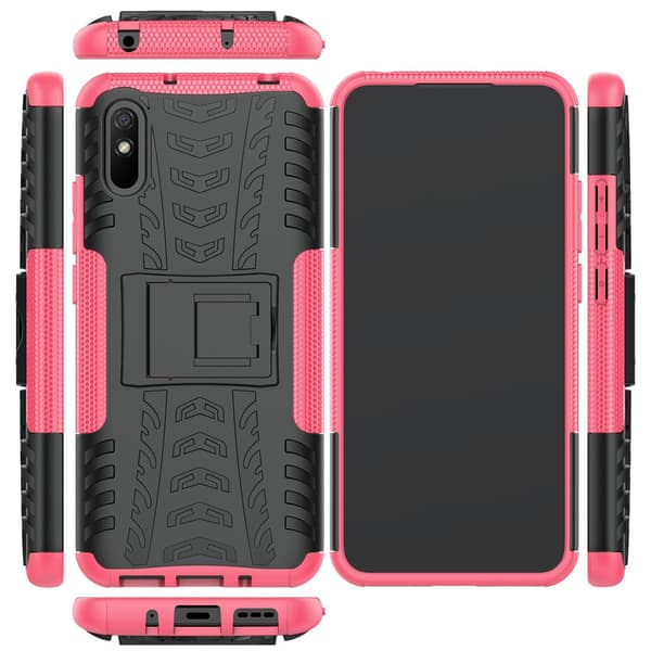 Xiaomi Redmi 9A Kuori Rengaskuvio Telinetoiminto Magenta
