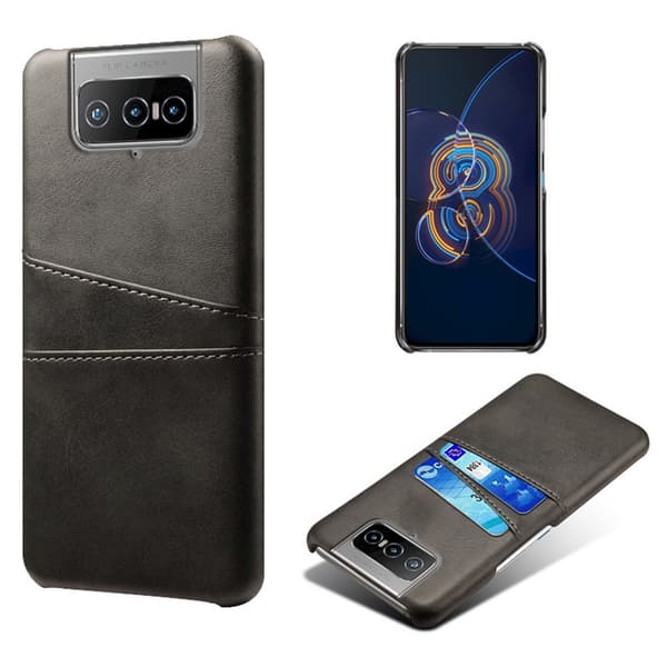 Asus Zenfone 8 Flip Cover Kortholder til to kort Sort