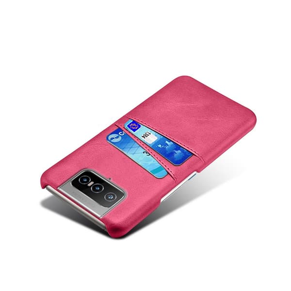 Asus Zenfone 8 Flip Kuori Kaksi Korttitaskua Magenta