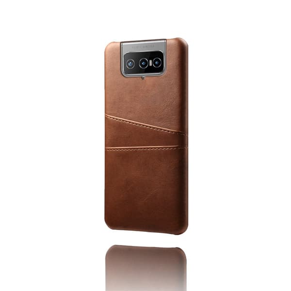 Asus Zenfone 8 Flip Skal Två Kortfack Brun