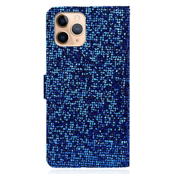 iPhone 13 Pro Kotelo Glitter Stripe Sininen