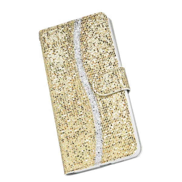 iPhone 13 Pro Fodral Glitter Stripe Guld