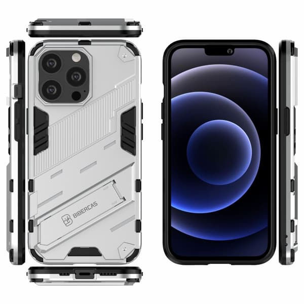 iPhone 13 Pro Cover Stativfunktion Sølv