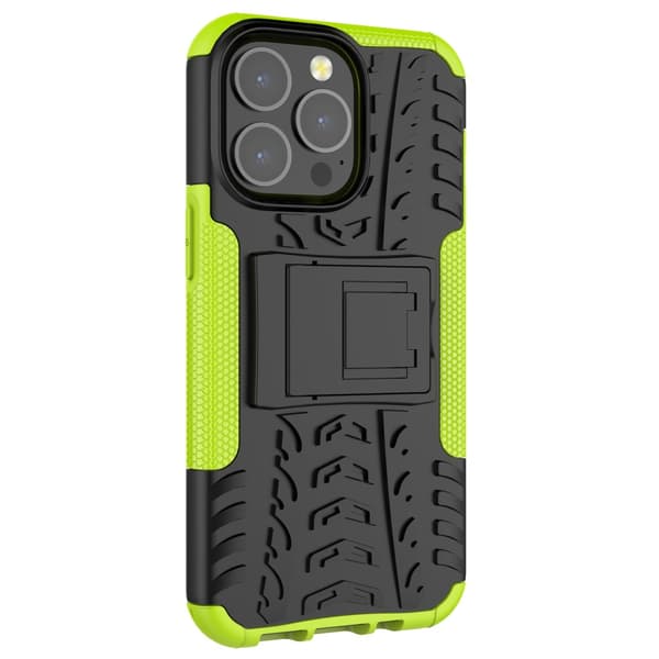 iPhone 13 Pro Cover Dækmønster Stativfunktion Grøn