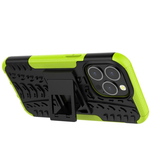 iPhone 13 Pro Cover Dækmønster Stativfunktion Grøn
