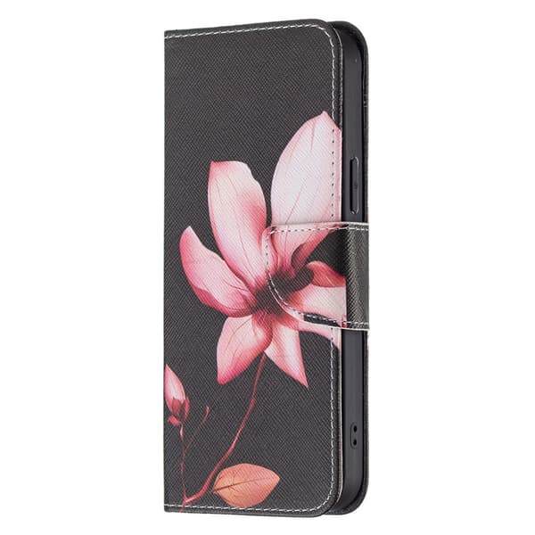 iPhone 13/iPhone 13 Pro Kotelo Aihe Vaaleanpunainen Lotus