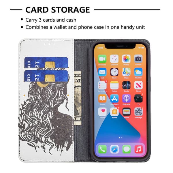 iPhone 13/iPhone 13 Pro Etui Flip Motiv Kvinde