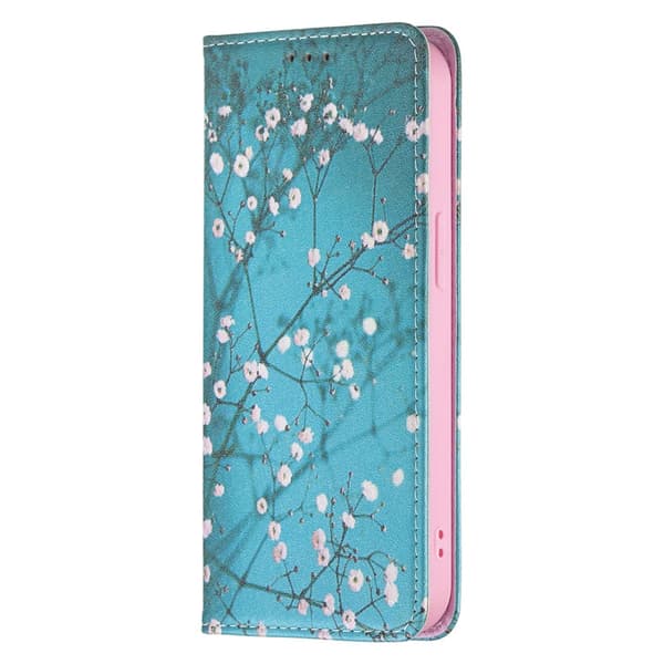 iPhone 13/iPhone 13 Pro Kotelo Flip Aihe Luumunkukan