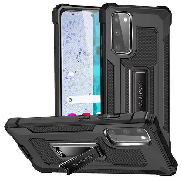 Jazz Iskunkestäva kuori 2i1 Samsung Galaxy S20 Plus : väri - musta