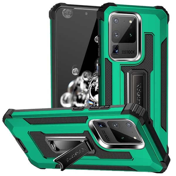 Jazz Iskunkestäva kuori 2i1 Samsung Galaxy S20 Ultra : väri - vihreä