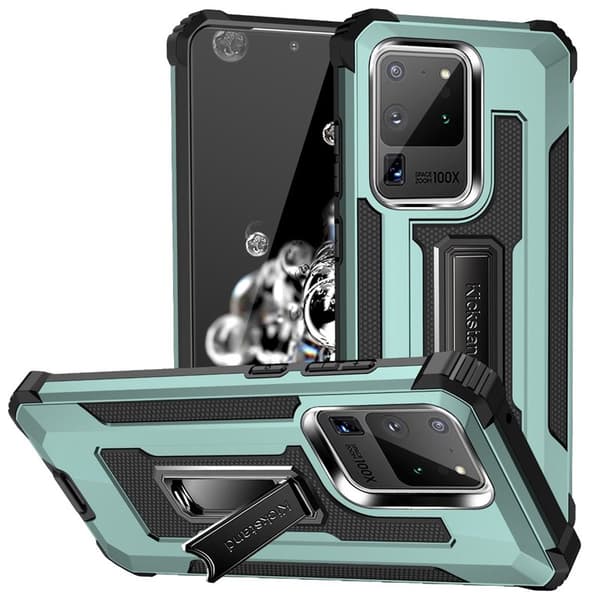 Jazz Iskunkestäva kuori 2i1 Samsung Galaxy S20 Ultra : väri - Mint