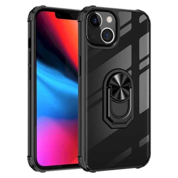 Clear Ring Cover Apple iPhone 13 mini : farve - sort