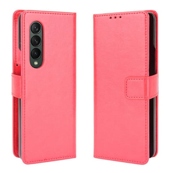 Lompakkokotelo 1-kortti Samsung Galaxy Z Fold 3 : väri - punainen