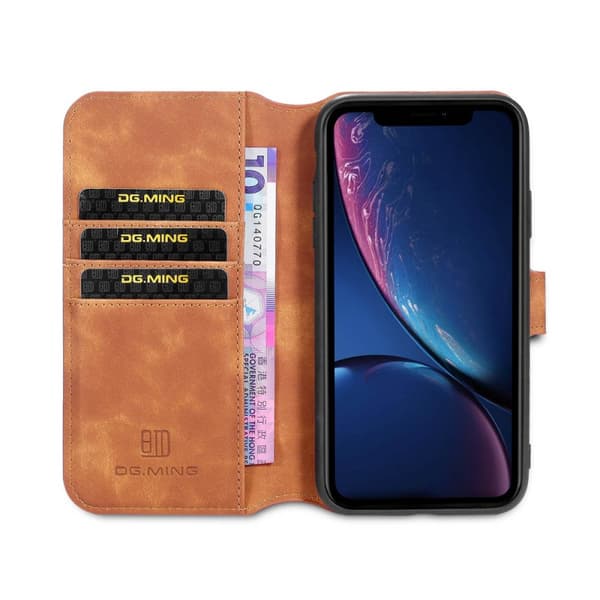 DG-Ming Wallet 3-kort Apple iPhone 13 : farve - brun