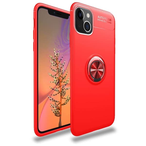 Slim Ring kotelo Apple iPhone 13 : väri - punainen