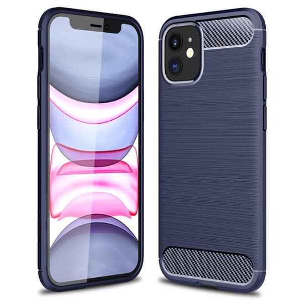 Harjattu TPU kuori Apple iPhone 13 : väri - sininen