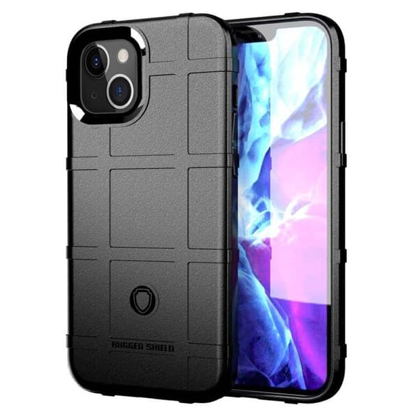 Rugged Shield cover Apple iPhone 13 : farve - sort