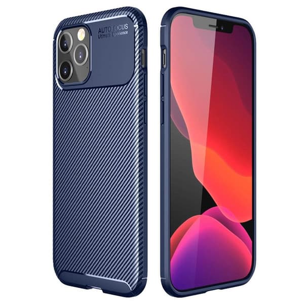 Carbon silikon deksel Apple iPhone 13 Pro (6.1") : Farge - Blå