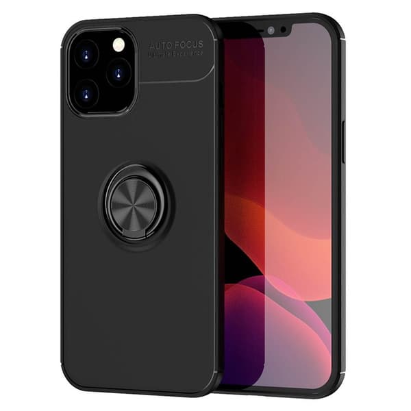 Slim Ring Cover Apple iPhone 13 Pro (6.1") : farve - sort