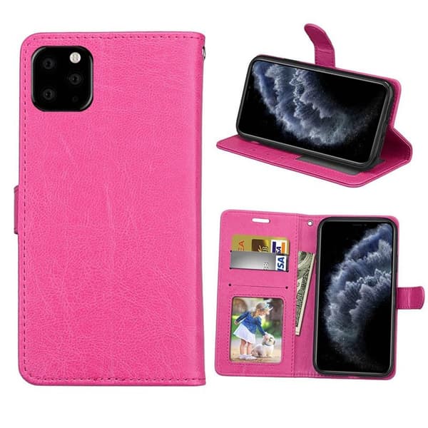 Lommebokdeksel 3-kort Apple iPhone 13 Pro (6.1") : Farge - Rosa