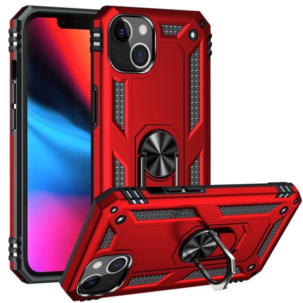 Sergeant Ring Cover Apple iPhone 13 : farve - rød