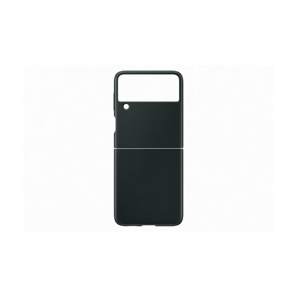 Samsung Original Galaxy Z Flip 3 Skal Leather Cover Grön
