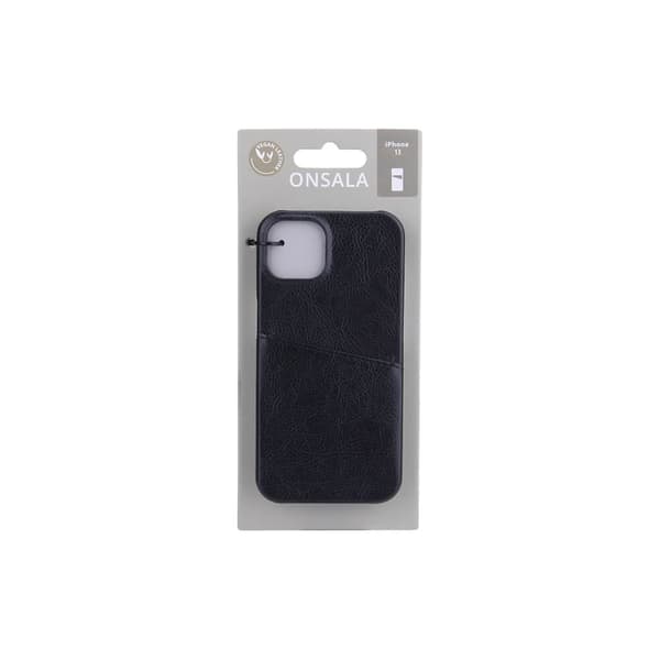 ONSALA Suojakuori Musta korttipaikalla iPhone 13