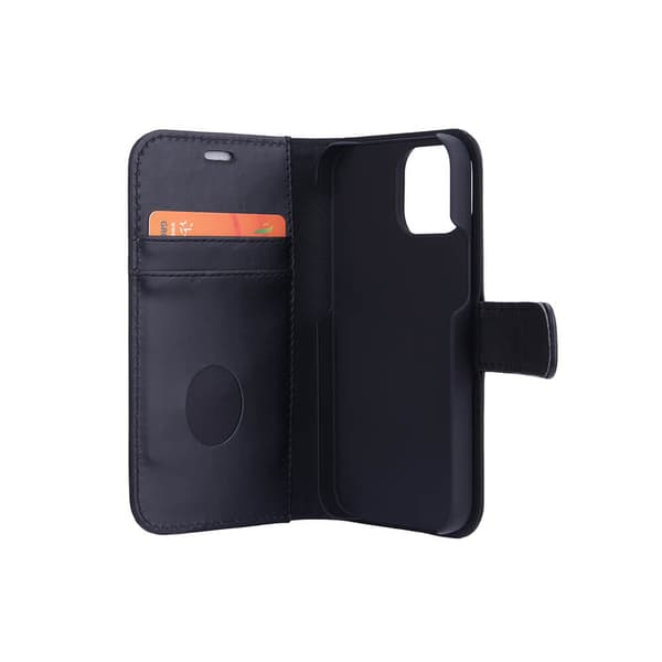 RADICOVER Strålingsbeskyttende Wallet Læder iPhone 13 Mini 2in1 Exclusive RFID Sort