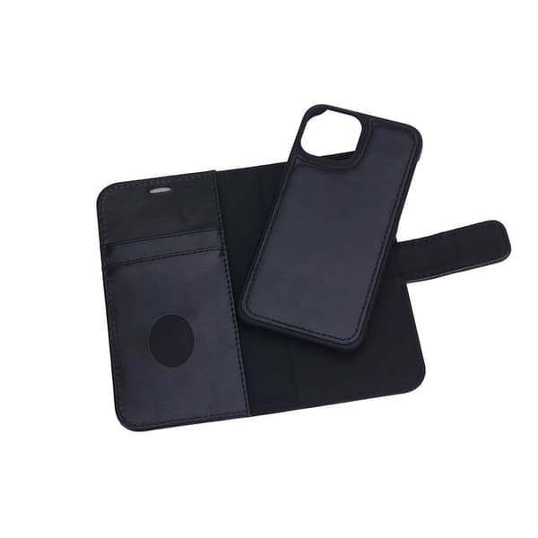 RADICOVER Strålingsbeskyttende Wallet Læder iPhone 13 Mini 2in1 Exclusive RFID Sort