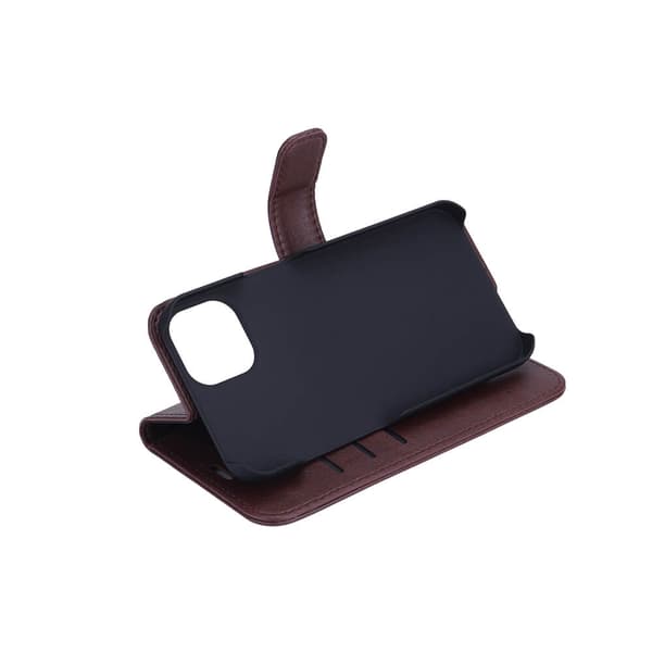 RADICOVER Strålingsbeskyttende Wallet PU iPhone 13 Flipcover RFID Brun