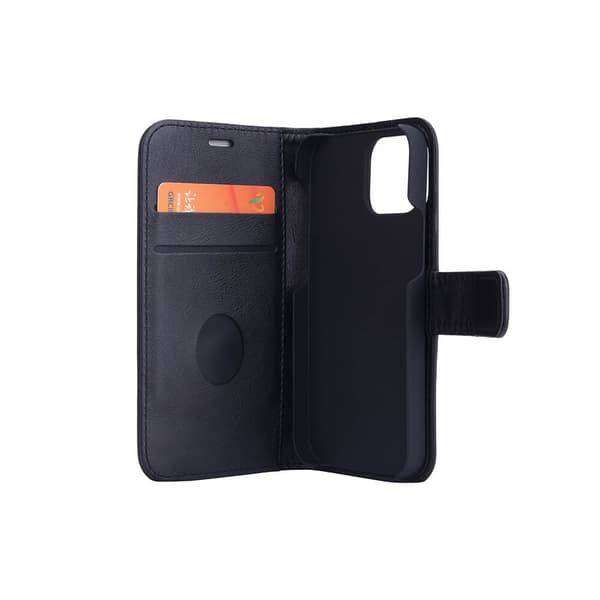 RADICOVER Strålingsbeskyttende Wallet PU iPhone 13 Mini Flipcover RFID Sort