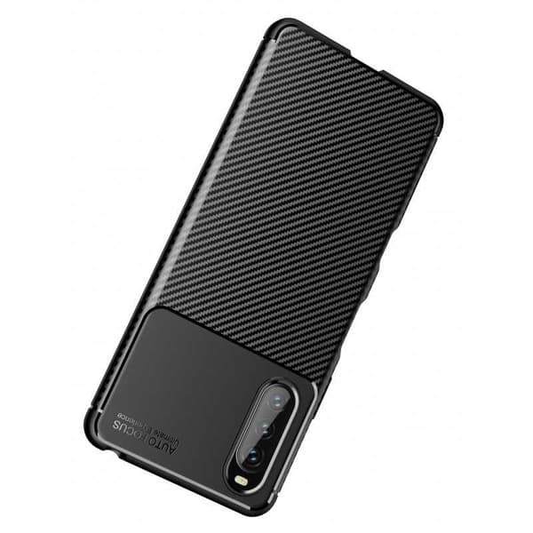 Xperia 10 III Iskunkestävä ohut kansi FullCarbon V4