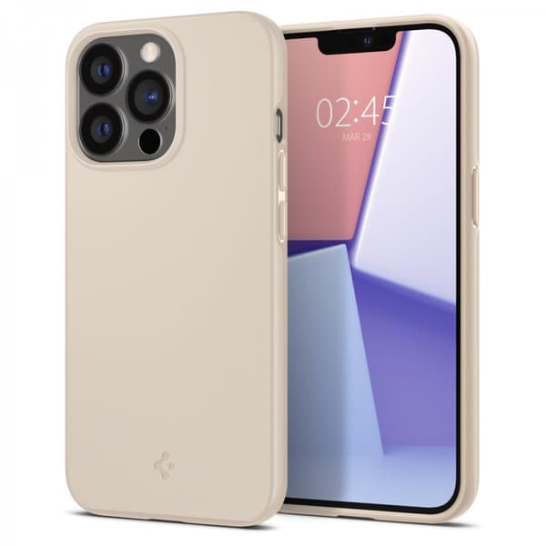 Spigen iPhone 13 Pro Kuori Thin Fit Sand Beige
