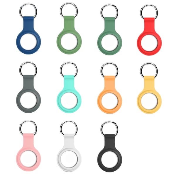 Airtag skal med nøglering Hvid 1-Pack