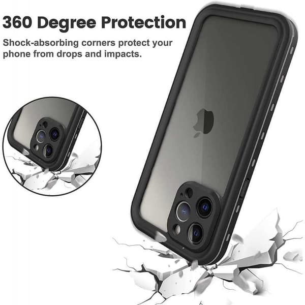 iPhone 13 Pro fuld dækning vandtæt premium cover - 2m