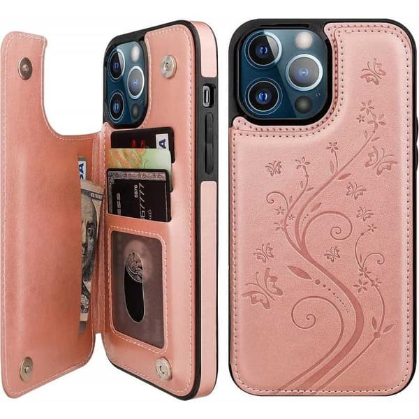 iPhone 13 Pro Shockproof Cover Card Holder 3-SLOT Flippr V2