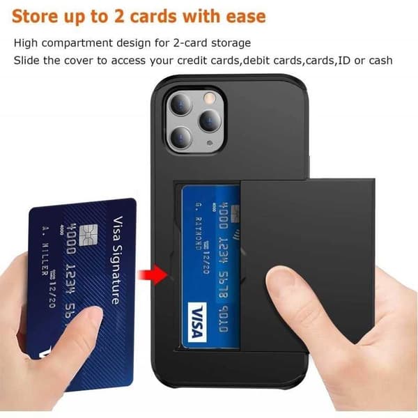 iPhone 13 Pro Max stødsikkert cover med kortrum