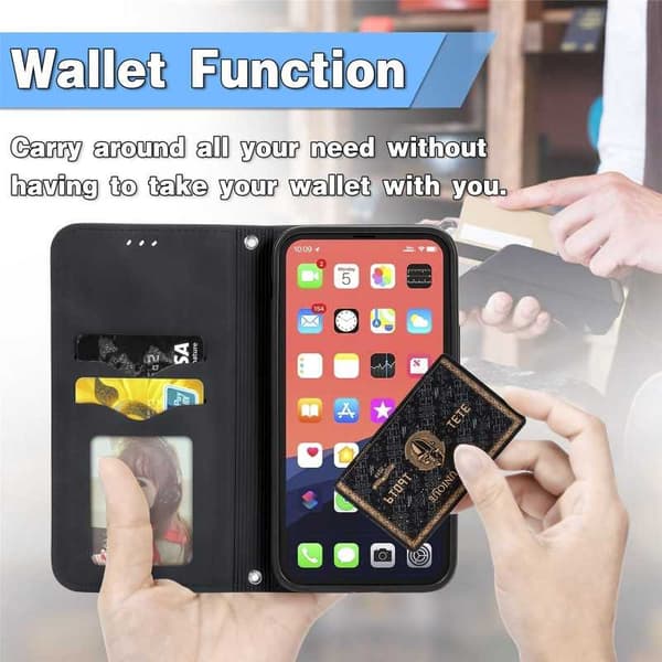 iPhone 13 Pro Max Flipfodral Kortfack Mocka