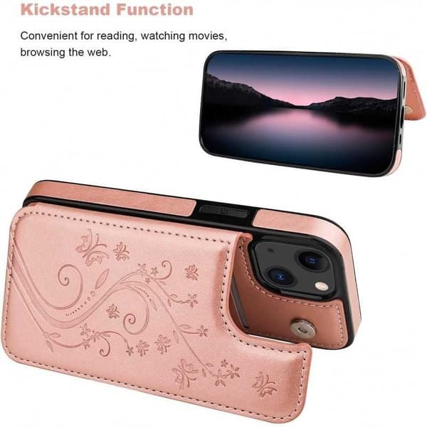 iPhone 13 Shockproof Cover Card Holder 3-SLOT Flippr V2
