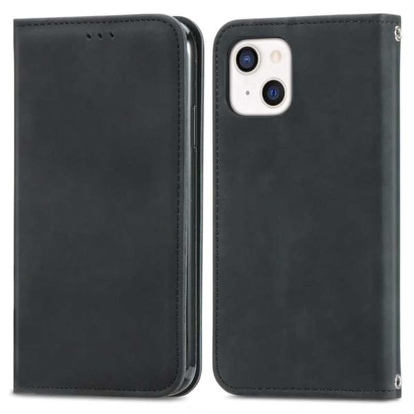 iPhone 13 Mini Flip Case Korttilokero Suede